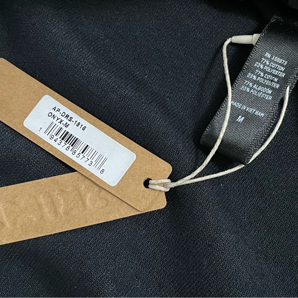 SKIMS Logo Velour Slip Dress Black - Picture 8 of 12